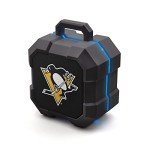 NHL Pittsburgh Penguins ShockBox LED Wireless Bluetooth Speaker, Team Color