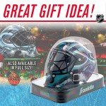 Franklin Sports Seattle Kraken NHL Team Logo Mini Hockey Goalie Mask with Case - Collectible Goalie Mask with Official NHL Logos and Colors,Black
