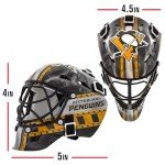Franklin Sports NHL Pittsburgh Penguins Mini Hockey Goalie Mask with Case - Collectible Goalie Mask with Official NHL Logos and Colors
