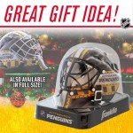 Franklin Sports NHL Pittsburgh Penguins Mini Hockey Goalie Mask with Case - Collectible Goalie Mask with Official NHL Logos and Colors