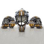 Franklin Sports NHL Pittsburgh Penguins Mini Hockey Goalie Mask with Case - Collectible Goalie Mask with Official NHL Logos and Colors