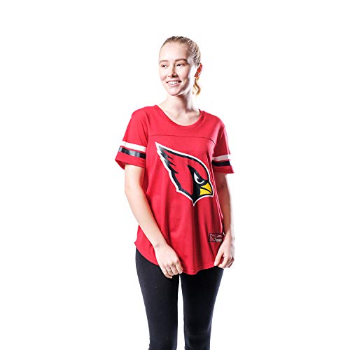 Arizona Cardinals Women's Soft Mesh Varsity Tee