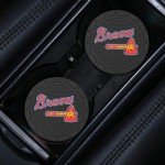 UMLYOP Braves Car Cup Holder Coasters for Baseball Fans,Atlanta Braves Car Coasters for Car Cup Holder,Baseball Stuffs Braves Car Cup Holder Insert,Souvenir/Gifts for Baseball Fans,Car Cup Mat,2.75''