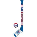 Franklin Sports NHL New York Rangers Mini Soft Hockey Stick Set - NHL Team Soft Foam Mini Hockey Stick and Ball Set - Great Toy for Kids, Multi, One Size (6520F20)