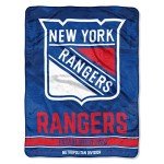 Northwest NHL New York Rangers Unisex-Adult Micro Raschel Throw Blanket, 46" x 60", Break Away