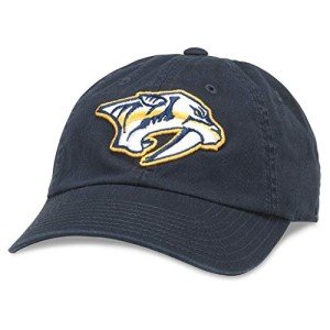 AMERICAN NEEDLE Nashville Predators Unisex Blue Line NHL National Hockey League Team Baseball Hat Adjustable Buckle Strap Dad Cap (40742A-NAP-NAVY)