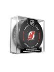 New Jersey Devils Official Game Hockey Puck with Holder