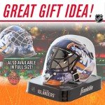 Franklin Sports New York Islanders NHL Team Logo Mini Hockey Goalie Mask with Case - Collectible Goalie Mask with Official NHL Logos and Colors