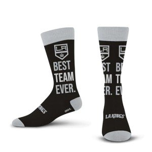 For Bare Feet NHL LOS ANGELES KINGS Best Team Ever Crew Sock Team Color OSFM