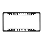 FANMATS 31383 Los Angeles Kings Metal License Plate Frame Black Finish