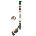 Franklin Sports Minnesota Wild NHL Mini Soft Hockey Stick Set - NHL Team Soft Foam Mini Hockey Stick and Ball Set - Great Toy for Kids