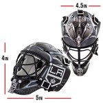 Franklin Sports NHL Los Angeles Kings Mini Hockey Goalie Mask with Case - Collectible Goalie Mask with Official NHL Logos and Colors,white