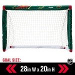 Franklin Sports unisex teen Franklin Sports Minnesota Wild Mini Hockey Set Knee Hockey Goal Ball 2 Hockey Stick Combo Set, Minnesota Wild, 28 x 20 12 US