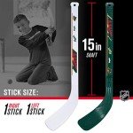 Franklin Sports unisex teen Franklin Sports Minnesota Wild Mini Hockey Set Knee Hockey Goal Ball 2 Hockey Stick Combo Set, Minnesota Wild, 28 x 20 12 US
