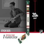 Franklin Sports Minnesota Wild NHL Mini Soft Hockey Stick Set - NHL Team Soft Foam Mini Hockey Stick and Ball Set - Great Toy for Kids