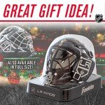 Franklin Sports NHL Los Angeles Kings Mini Hockey Goalie Mask with Case - Collectible Goalie Mask with Official NHL Logos and Colors,white
