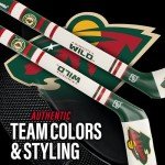 Franklin Sports Minnesota Wild NHL Mini Soft Hockey Stick Set - NHL Team Soft Foam Mini Hockey Stick and Ball Set - Great Toy for Kids