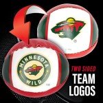 Franklin Sports Minnesota Wild NHL Mini Soft Hockey Stick Set - NHL Team Soft Foam Mini Hockey Stick and Ball Set - Great Toy for Kids