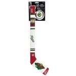 Franklin Sports Minnesota Wild NHL Mini Soft Hockey Stick Set - NHL Team Soft Foam Mini Hockey Stick and Ball Set - Great Toy for Kids