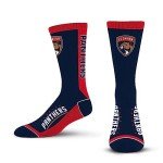 For Bare Feet NHL FLORIDA PANTHERS MVP Crew Sock Team Color Large