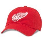 AMERICAN NEEDLE Detroit Red Wings Unisex Blue Line NHL National Hockey League Team Baseball Hat Adjustable Buckle Strap Dad Cap (40742A-DRW)
