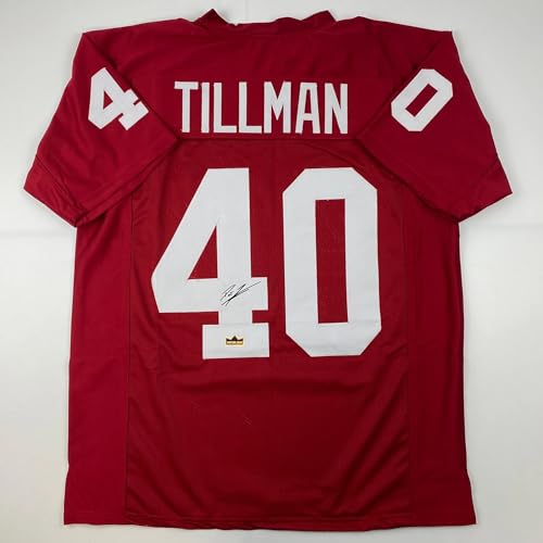 Pat Tillman Arizona Red Autographed Football Jersey XL