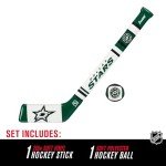 Franklin Sports Dallas Stars NHL Mini Soft Hockey Stick Set - NHL Team Soft Foam Mini Hockey Stick and Ball Set - Great Toy for Kids