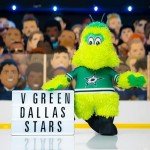 Bleacher Creatures Dallas Stars Victor E Green 10" Mascot Plush Figure- A Mascot for Play or Display