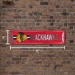 Rico Industries NHL Hockey Chicago Blackhawks Metal Street Sign 4" x 15" Home Décor - Bedroom - Office - Man Cave