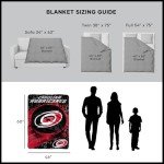 Northwest NHL Carolina Hurricanes Unisex-Adult Micro Raschel Throw Blanket, 46" x 60", Ice Dash