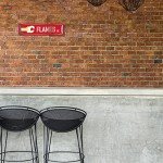 Rico Industries NHL Calgary Flames Home Décor Metal Street Sign (4" x 15") - Great for Home, Office, Bedroom, & Man Cave - Made, Silver