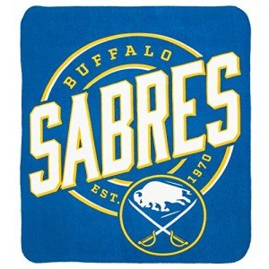 Northwest NHL Buffalo Sabres Unisex-Adult Fleece Throw Blanket, 50" x 60", Campaign