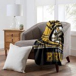 Northwest NHL Boston Bruins Unisex-Adult Fleece Throw Blanket, 50" x 60", Fade Away