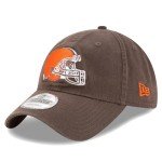 New Era NFL Core Classic 9TWENTY Adjustable Hat Cap One Size Fits All (Cleveland Browns, Cleveland Browns Brown)