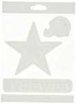 Rico Industries NFL Dallas Cowboys Die Cut Triple Spirit Sticker Sheet, One Size, Primary, 3-Piece