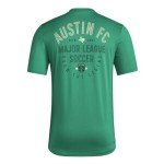 adidas Men's Austin FC MLS Short Sleeve T-Shirt, Green Small Logo, Medium