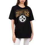 Junk Food Clothing x NFL - Pittsburgh Steelers - Bold Logo - Unisex Adult Short Sleeve Fan T-Shirt for Men and Women - Size Medium