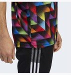 adidas Atlanta United F.C. Men's Pride Pre-Match Short Sleeve Soccer Jersey, Multicolor Large