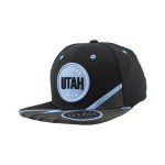 ZHATS Standard NHL Officially Licensed Adjustable Snapback Hat Flat Bill Z11 Bolt, Black, One Size