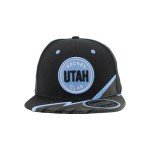 ZHATS Standard NHL Officially Licensed Adjustable Snapback Hat Flat Bill Z11 Bolt, Black, One Size