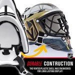 Franklin Sports NHL Vegas Golden Knights Mini Hockey Goalie Mask with Case - Collectible Goalie Mask with Official NHL Logos and Colors