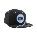 ZHATS Standard NHL Officially Licensed Adjustable Snapback Hat Flat Bill Z11 Bolt, Black, One Size