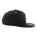 ZHATS Standard NHL Officially Licensed Adjustable Snapback Hat Flat Bill Z11 Bolt, Black, One Size