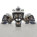 Franklin Sports NHL Vegas Golden Knights Mini Hockey Goalie Mask with Case - Collectible Goalie Mask with Official NHL Logos and Colors