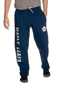 NHL Men's Premium Fleece Official Team Sweatpants (Toronto Maple Leafs, Medium)