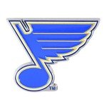 FANMATS - 22252 NHL - St. Louis Blues Metal 3D Color Emblem 3"x3.2",chrome