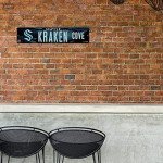 Rico Industries NHL Hockey Seattle Kraken Plastic 4" x 16" Street Sign