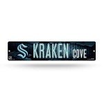 Rico Industries NHL Hockey Seattle Kraken Plastic 4" x 16" Street Sign