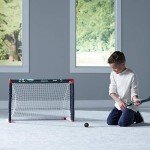 Franklin Sports NHL Seattle Kraken Mini Hockey Set - Kids Indoor Knee Hockey Goal, Ball, + 2 Mini Stick Combo Set - Youth NHL Team Indoor Toy Sets - Ages 3+