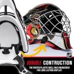 NHL Ottawa Senators Wings Team Logo Mini Hockey Goalie Mask with Case - Collectible Goalie Mask with Official NHL Logos and Colors